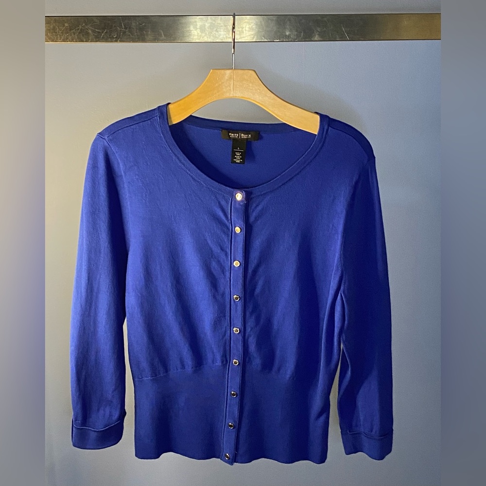 WHBM Blue Cardigan